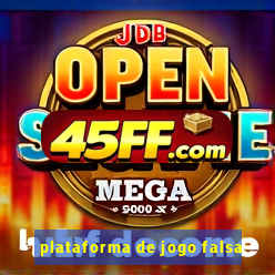plataforma de jogo falsa